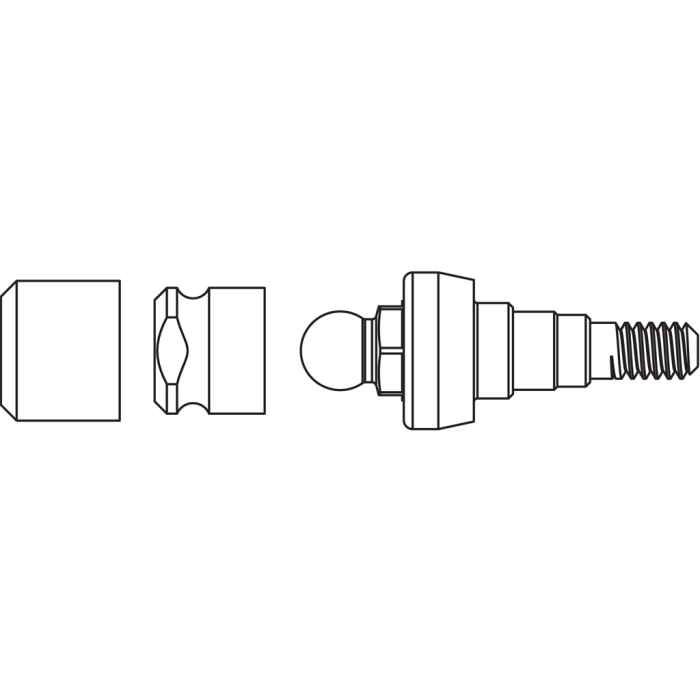 Dalbo®-PLUS female part with Dalbo® Certain® Abutment 4.1 x 2.0mm