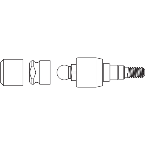 Dalbo®-PLUS female part with Dalbo® Certain® Abutment 4.1 x 4.0mm