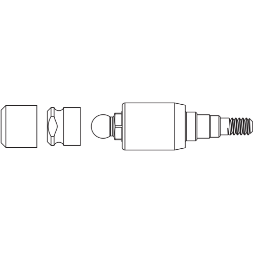 Dalbo®-PLUS female part with Dalbo® Certain® Abutment 4.1 x 6.0mm