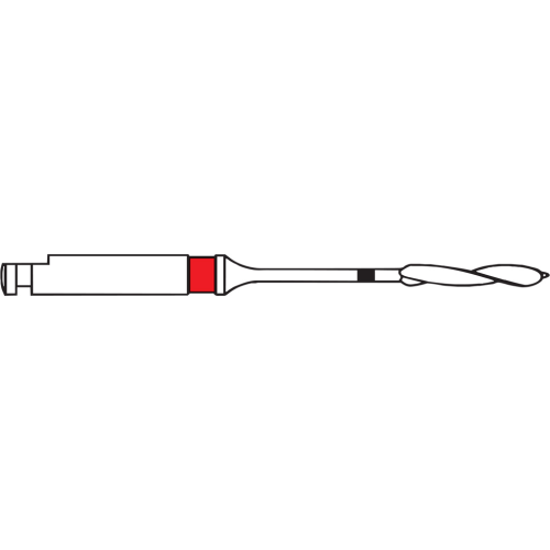 Root canal drill (Red) Anchor size 3