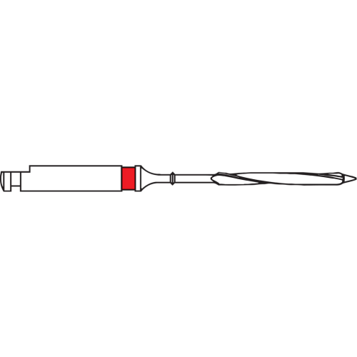 Root canal drill (Red) Post size 3